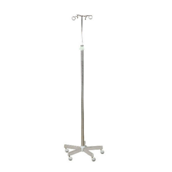 Mild Steel Saline Stand With Two Hooks